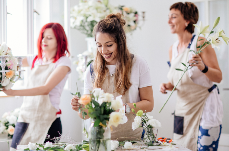 Academia y cursos de diseño floral